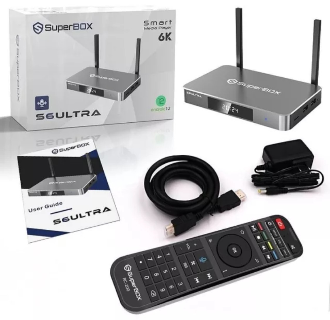 2025 Model Superbox S6 Ultra, UltraHD 128Gb 6K Wi-Fi TV Box, FAST SHIPPING!!