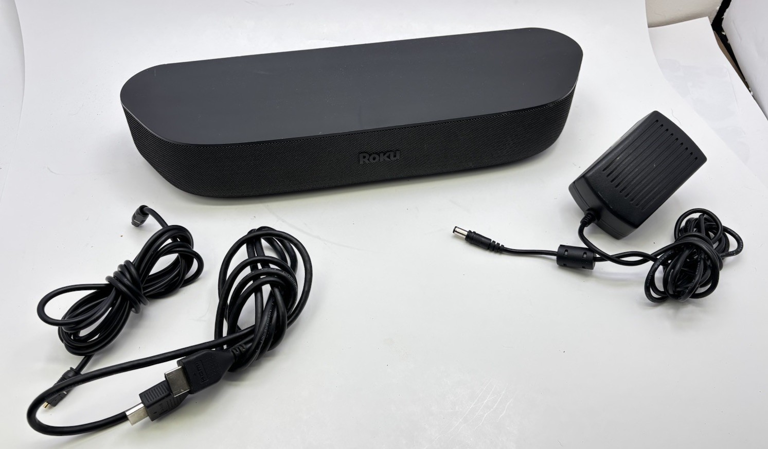 Roku Streambar 9102x Media Streamer with Power HDMI & OPTICAL Cords—NO Remote