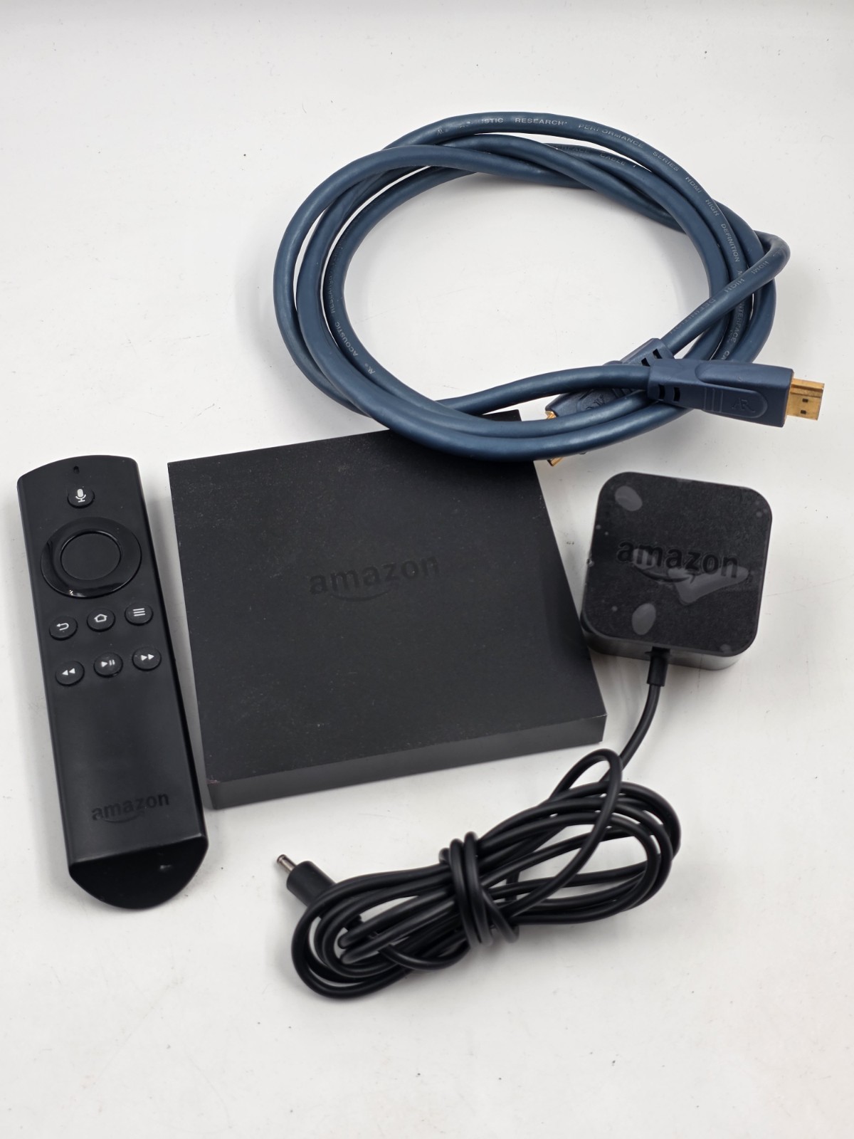 Amazon Fire TV 2nd Gen DV83YW Media Streamer W/ Remote, Power, HDMI cable Works!