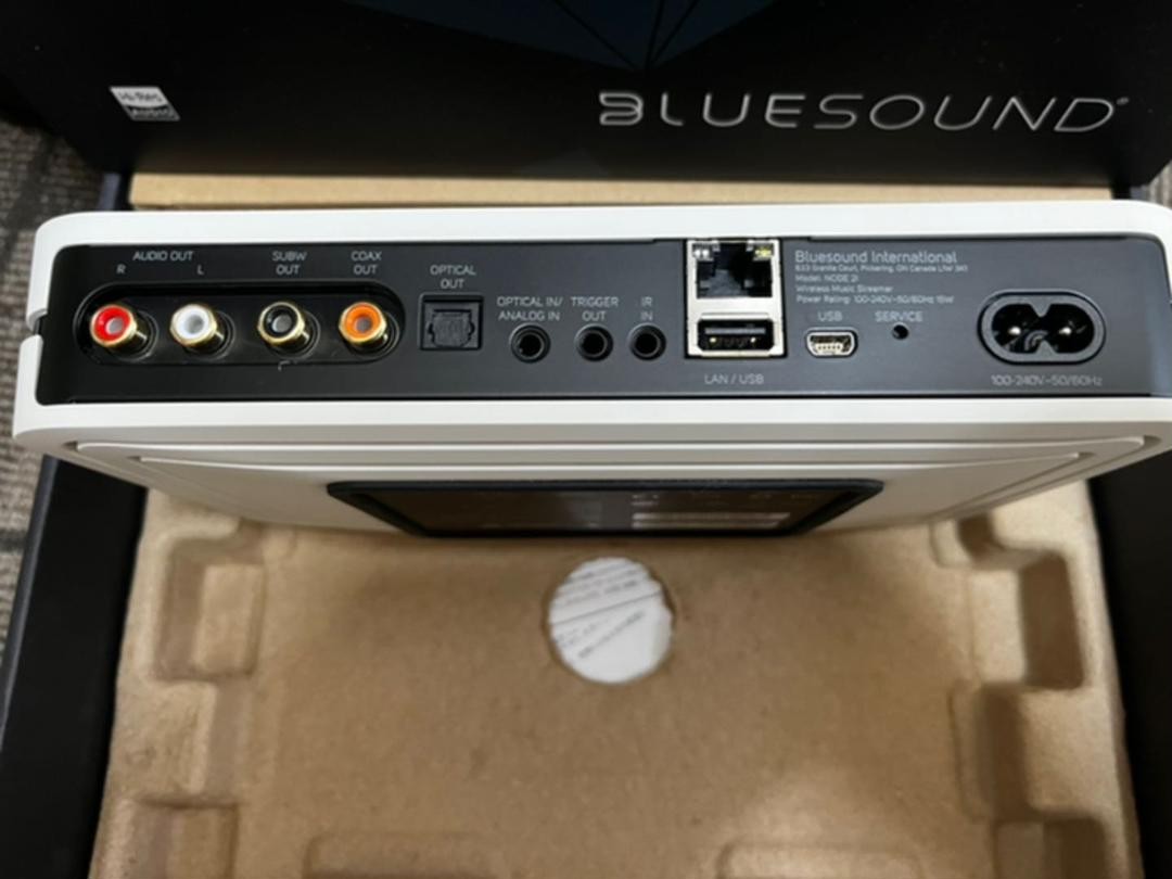 Bluesound NODE 2i Wireless Multi-room Music Streamer Player White new