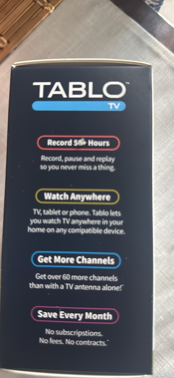 Tablo TV 4th Gen 2-Tuner Over-The-Air DVR (TV TF1282B-R) – New Sealed