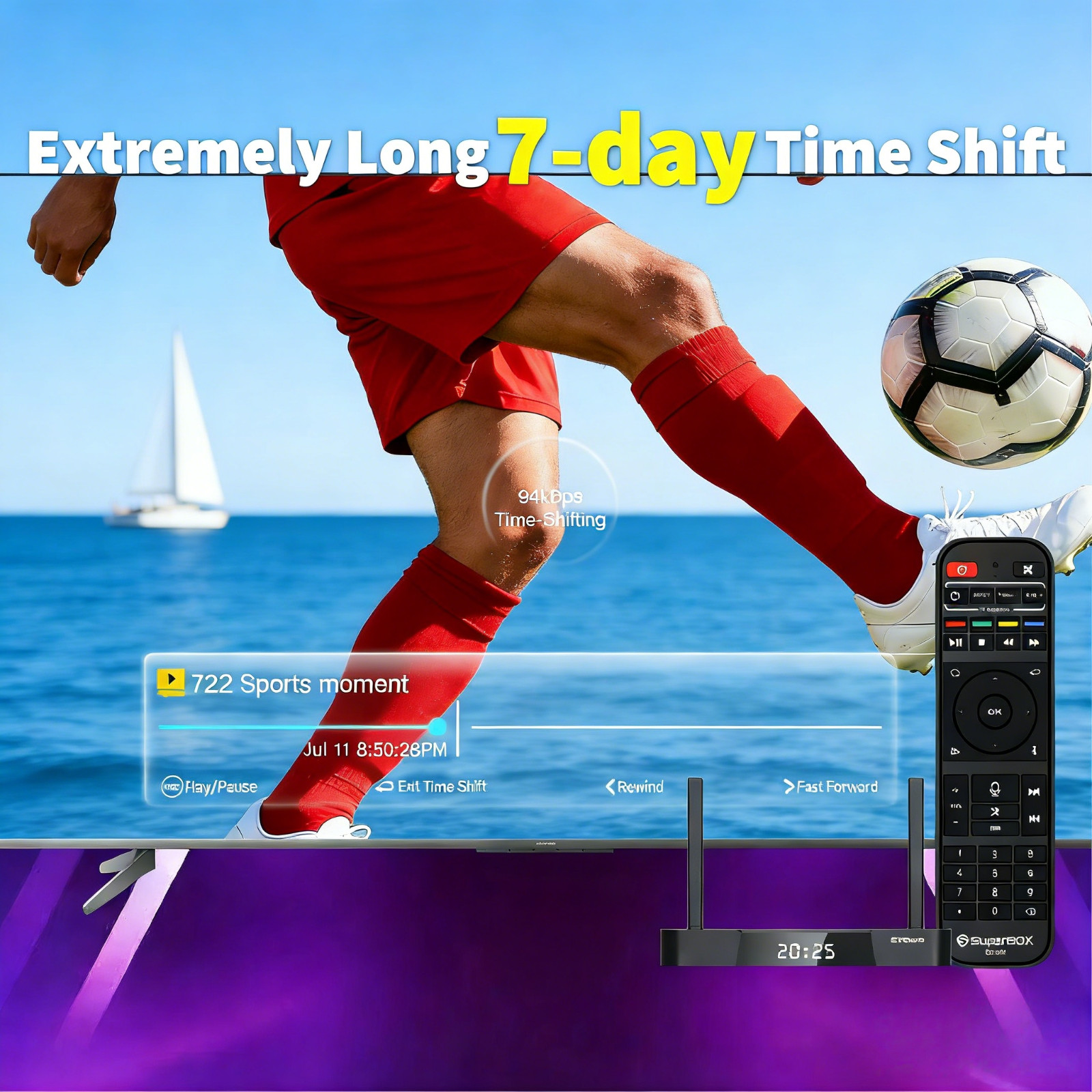 SuperBox S7 Pro Android 12 TV Box 4GB+32GB WiFi6 6K Streaming Media Player