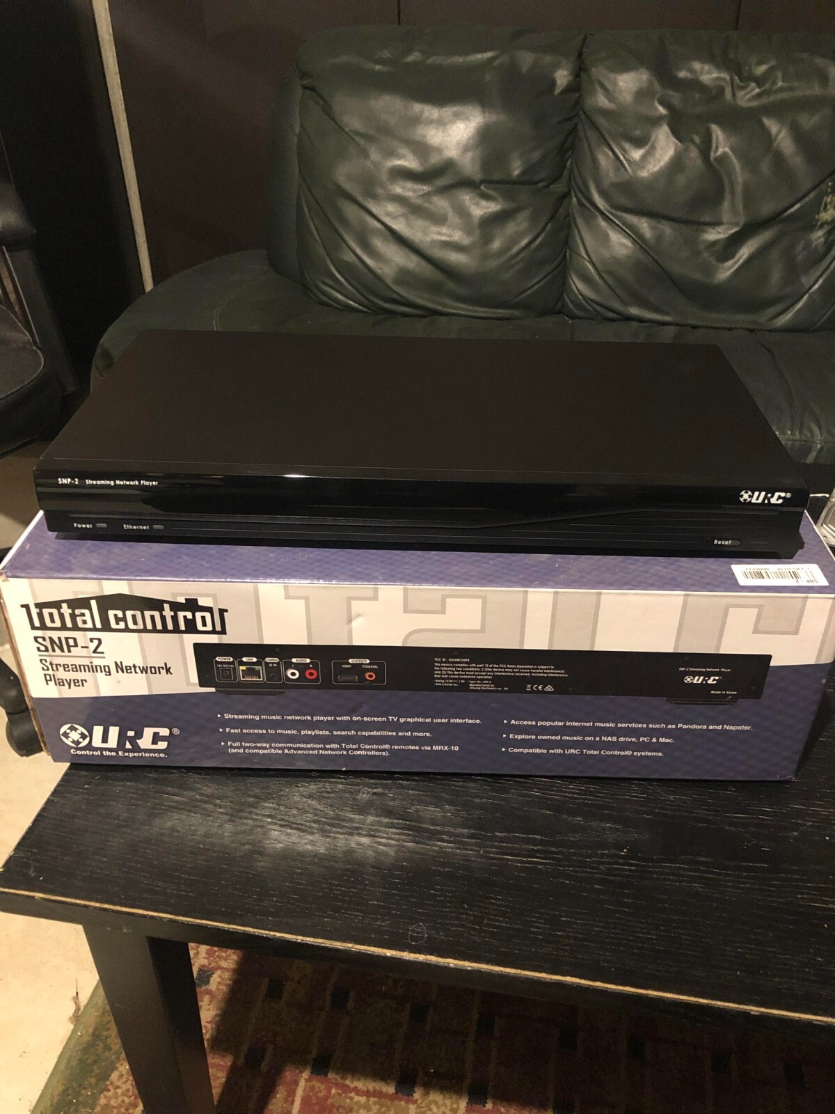 Universal Remote Control URC SNP-2 Streaming Network Player + Charger For Parts