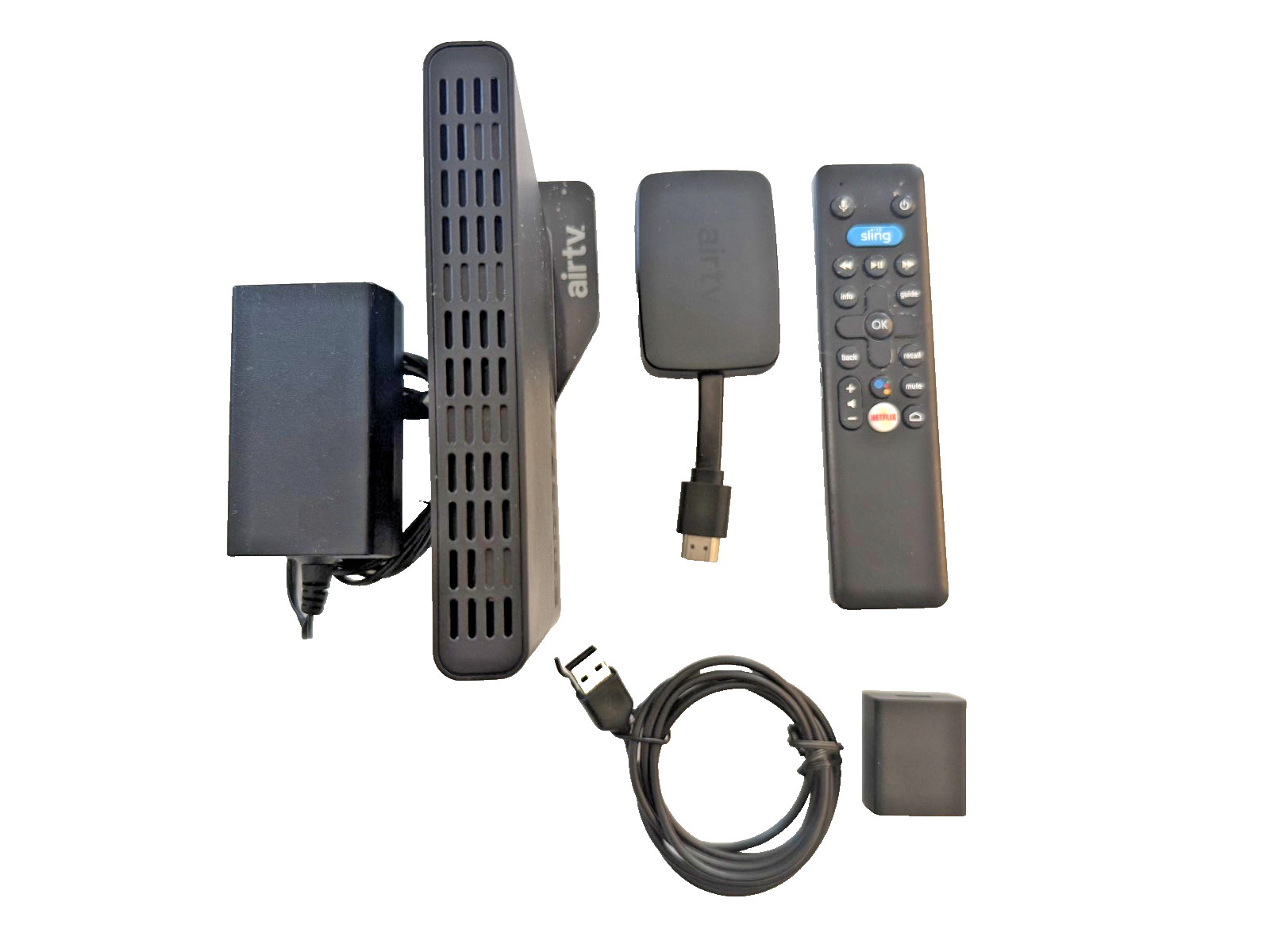 AirTV 2 + AirTV Mini Sling OTA Dual Tuner Local TV 4K Android Remote Bundle