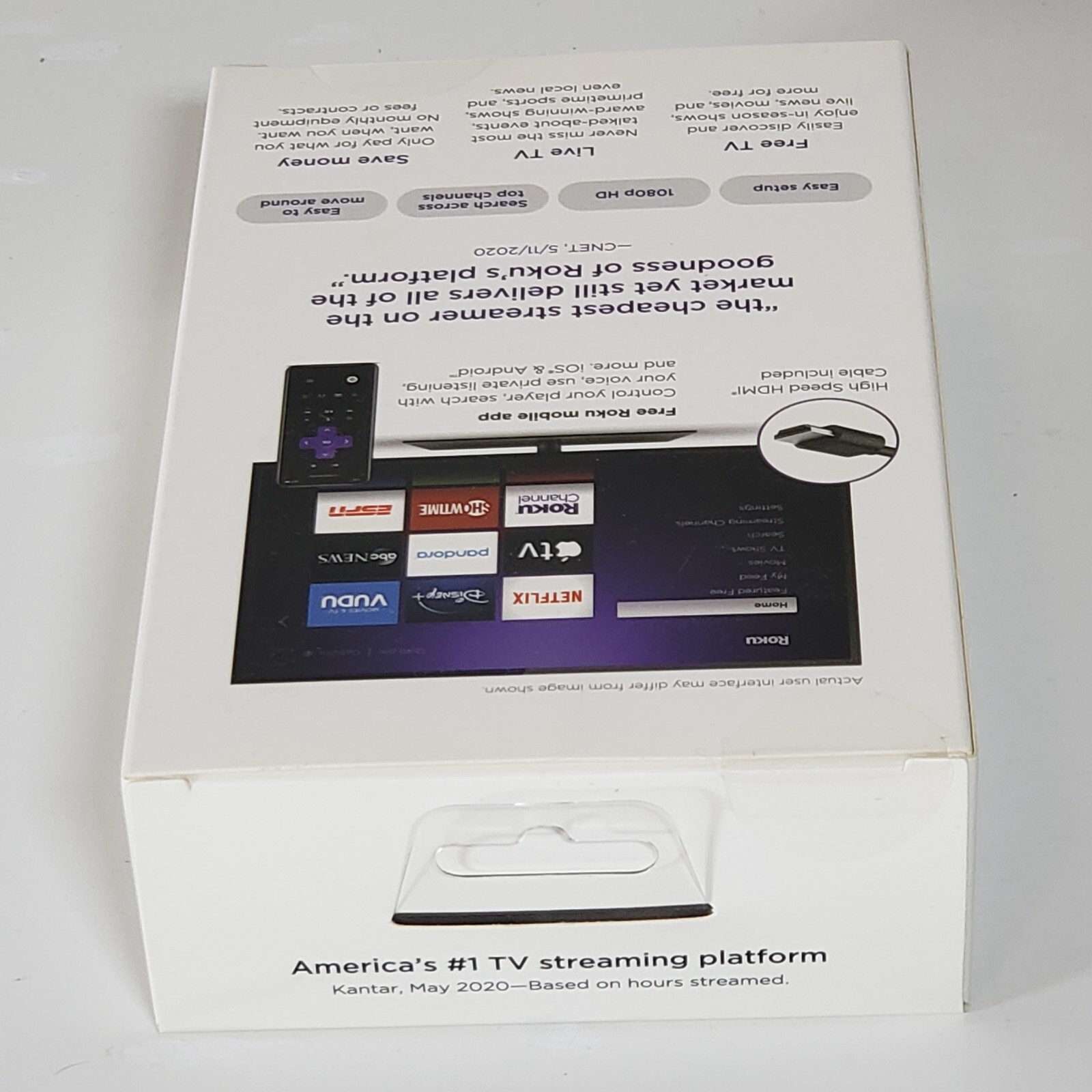 Roku SE HD Streaming Media Player 3930SE Remote Control HDMI Cable Brand New