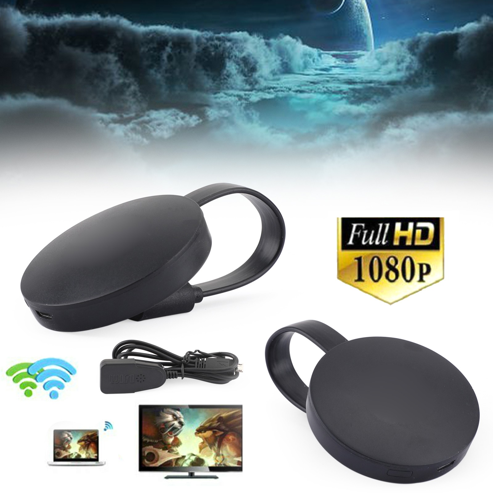G2 1080P TV Stick Dongle Smart Cast hd TV WiFi Wireless Receiver