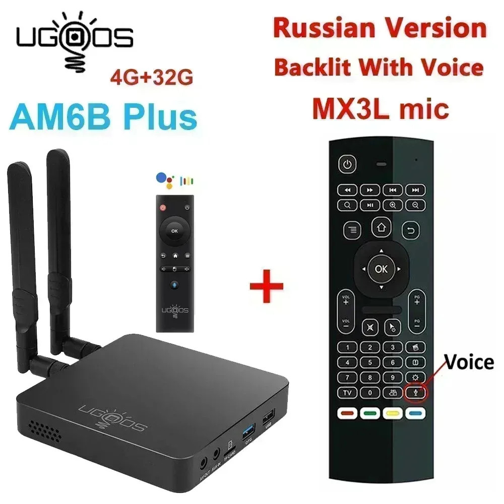 AM6B plus Amlogic S922X-J Android 9 Smart TV Box 4GB DDR4 32GB Wifi 6 1000M BT5.