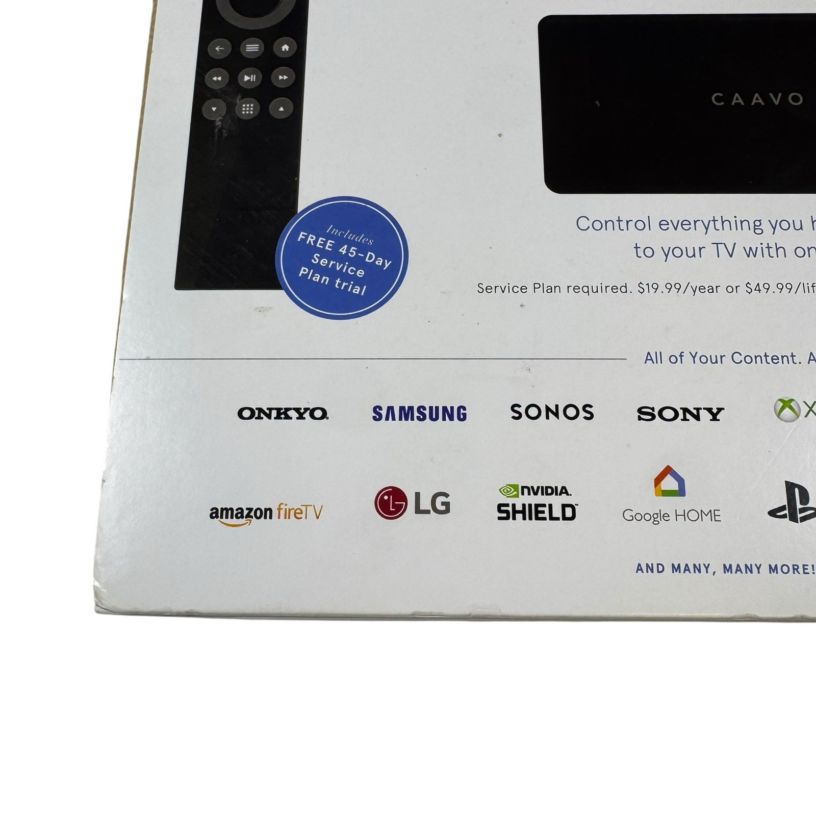 Caavo Control Center Entertainment Hub & Universal Remote Voice Control HDRX4BL