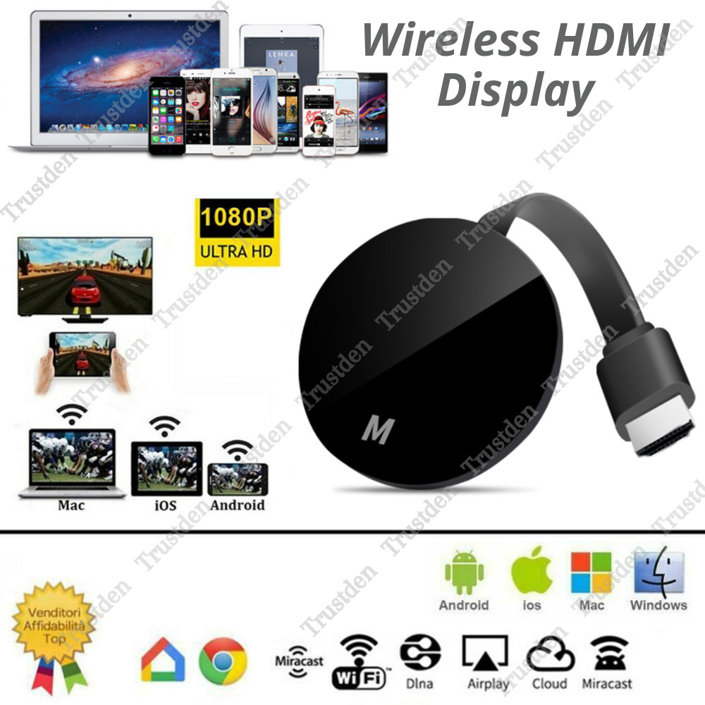 HDMI TV WiFi Video Cast Wireless Media Video Streamer Dongle 1080P HD Receiver