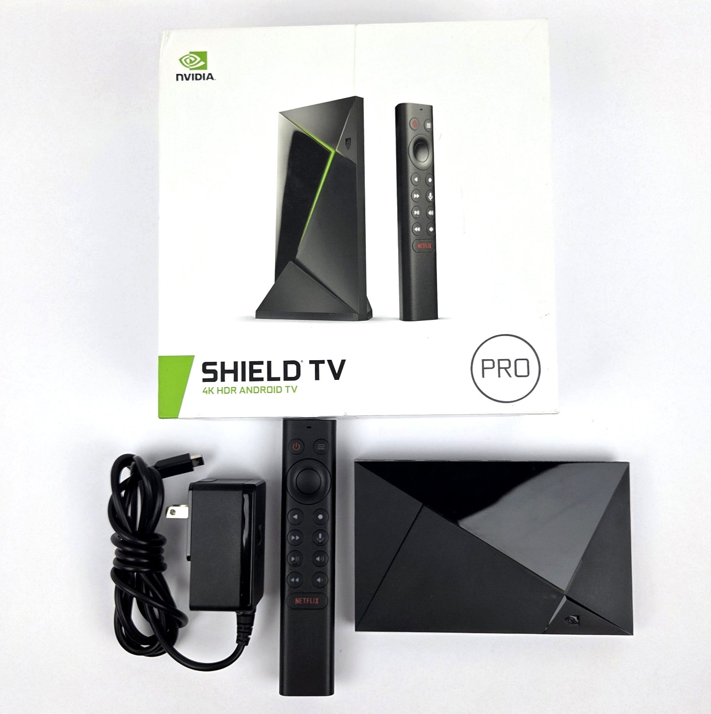 NVIDIA SHIELD TV Pro P2897 16GB 4K HDR Android Media Streamer w/ Remote & Box