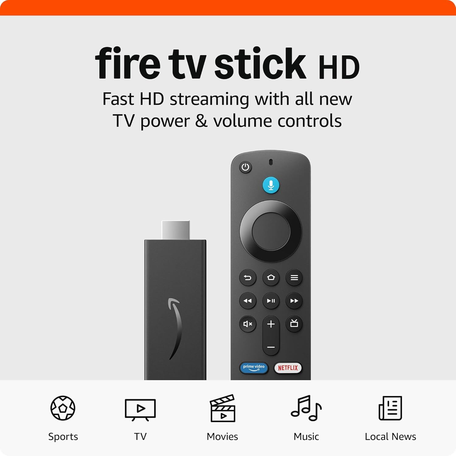 🔥2024 NEW Release Amazon Fire TV Stick HD TV Remote Alexa Voice Control