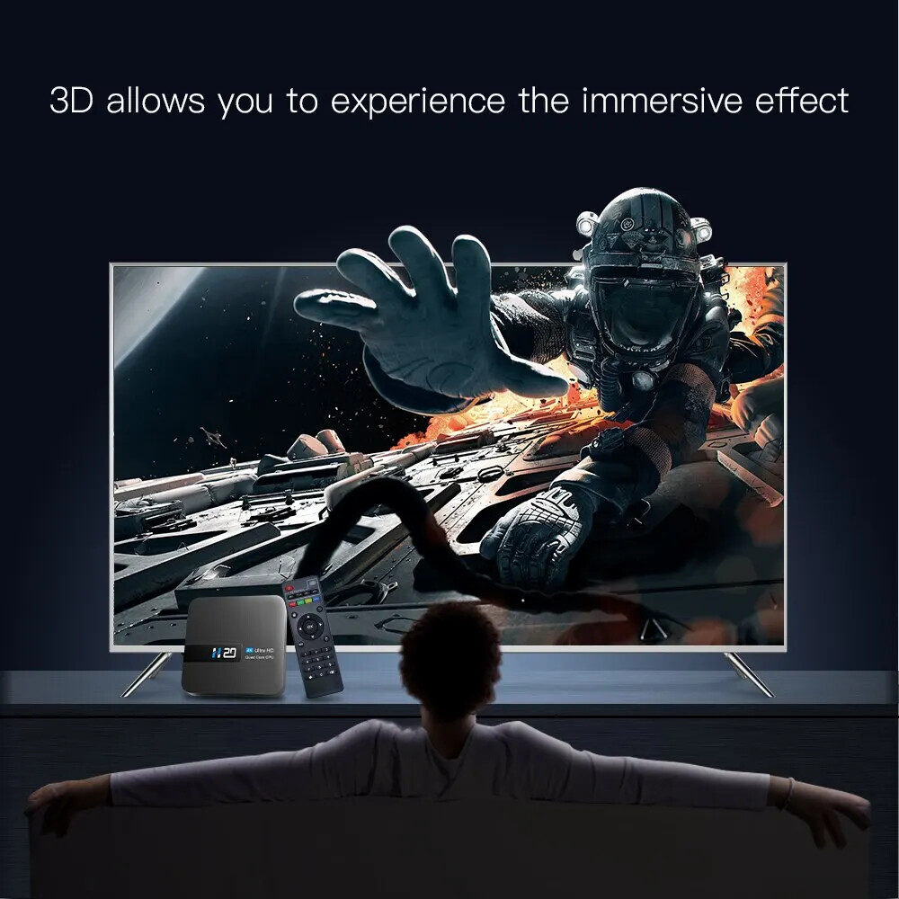 Smart TV Box Android 10.0 2GB 16GB 4K HD H.265 Media Playe 3D Play Fast 1080P