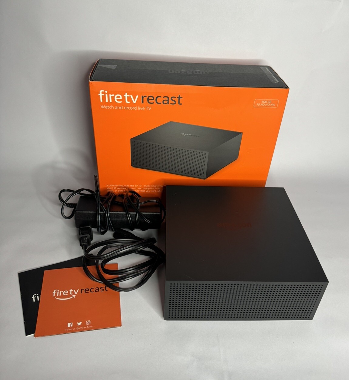 Fire TV Recast QX91KB DVR Over-the-air Recorder 500 GB