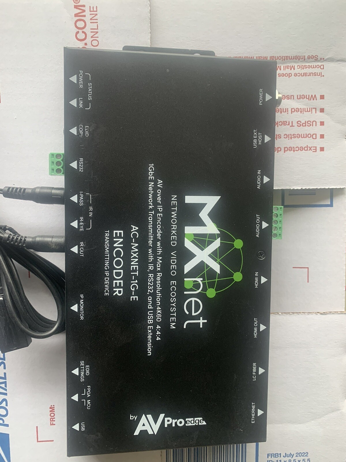 AVPro Edge AC-MXNET-1G-E MXNet 1G Encoder/Transmitter Device