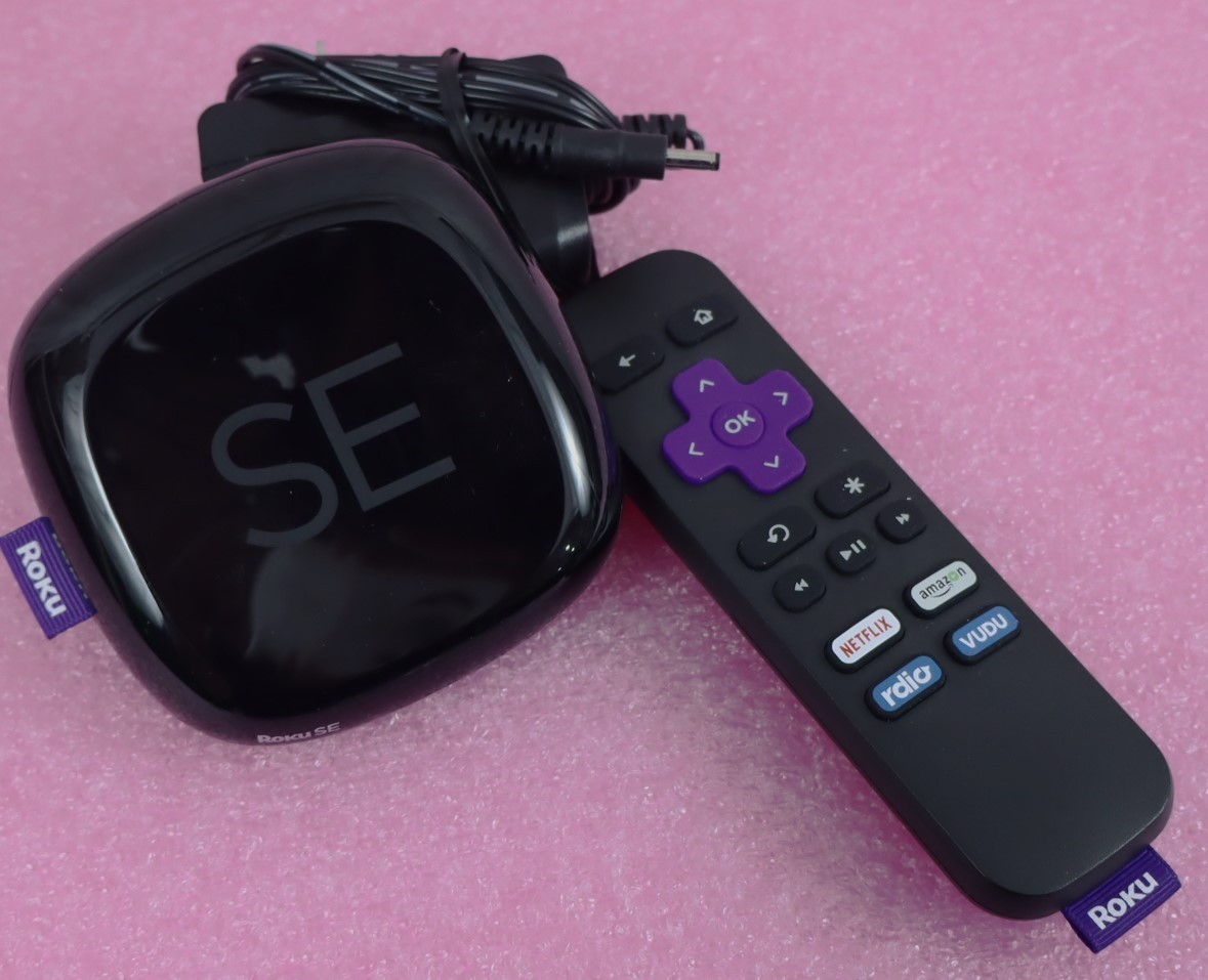 Roku SE 2710X 3rd Generation Media Streamer Remote Control & Power Adapter