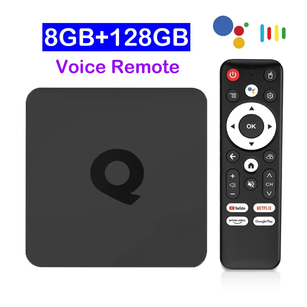 Q1 Android 14 TV Box 8K Allwinner H313 Quad Core 8GB/128GB 5G WiFi BT5.4