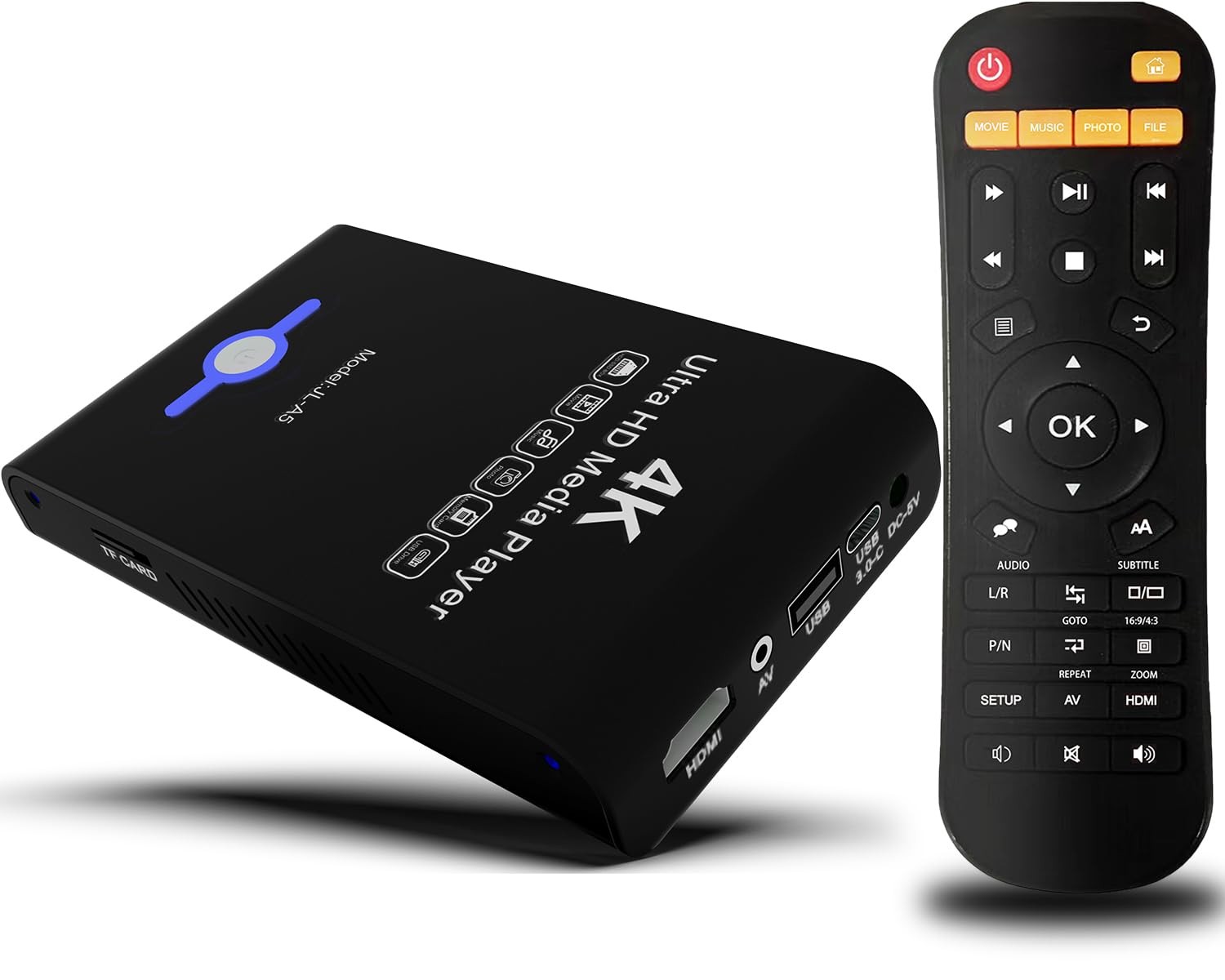 4K Ultra HD Media Player & HDD Enclosure 2in1,Digital Signage, Play H.265/HEV…