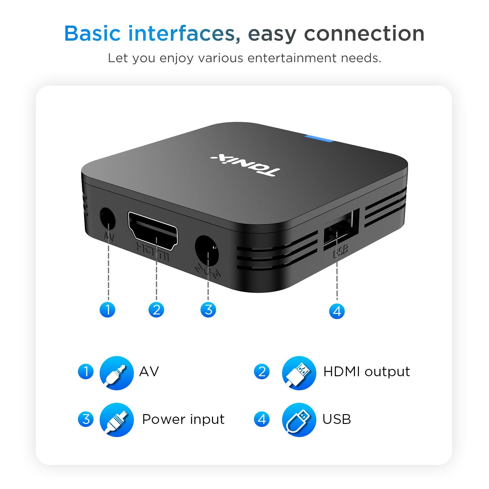 Android TV Box 10.0, Android Box 2GB RAM 16GB ROM, H313 Quad-Core Android Box…