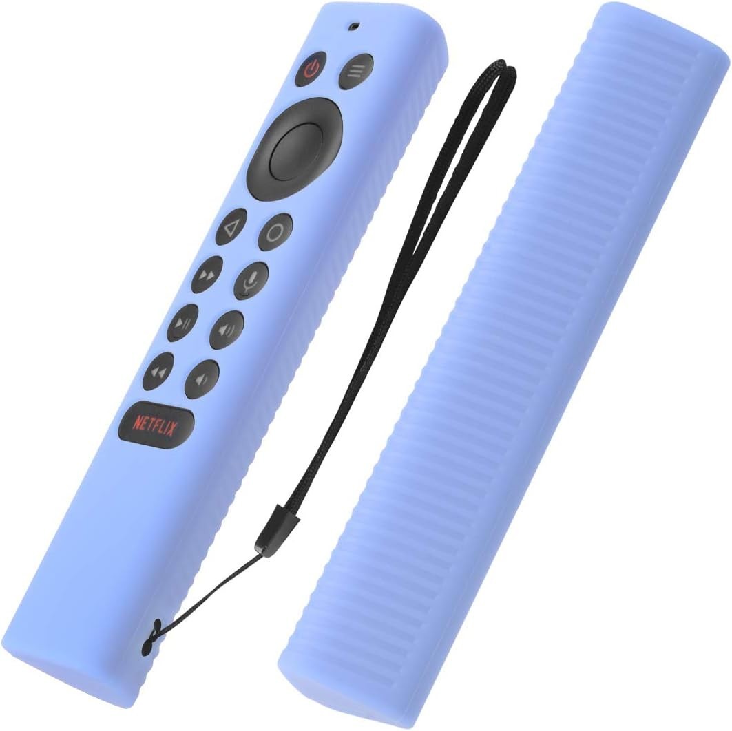 2-Pack Silicone Protective Cover for NVIDIA Shield TV Remote – Glow Blue & Green