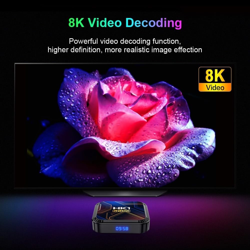 Android 13.0 TV Box, Android Box 2026 with 3D 8K 4GB RAM 32GB ROM RK3528 Quad…