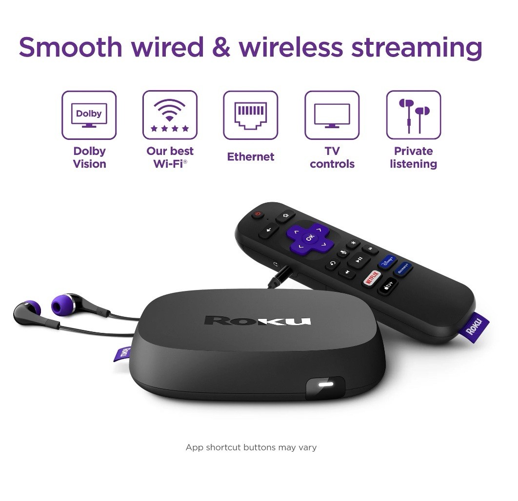 Roku Ultra LT Streaming Device 4K/HDR/Dolby Vision with Roku Voice Remote