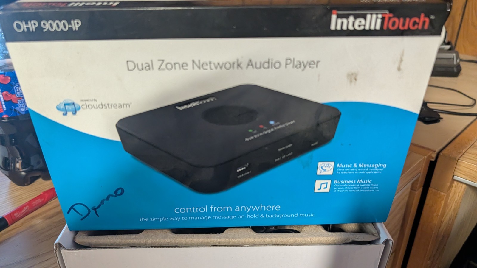 IntelliTouch OHP 9000-IP Dual Zone Network Audio Player Open box demo kit