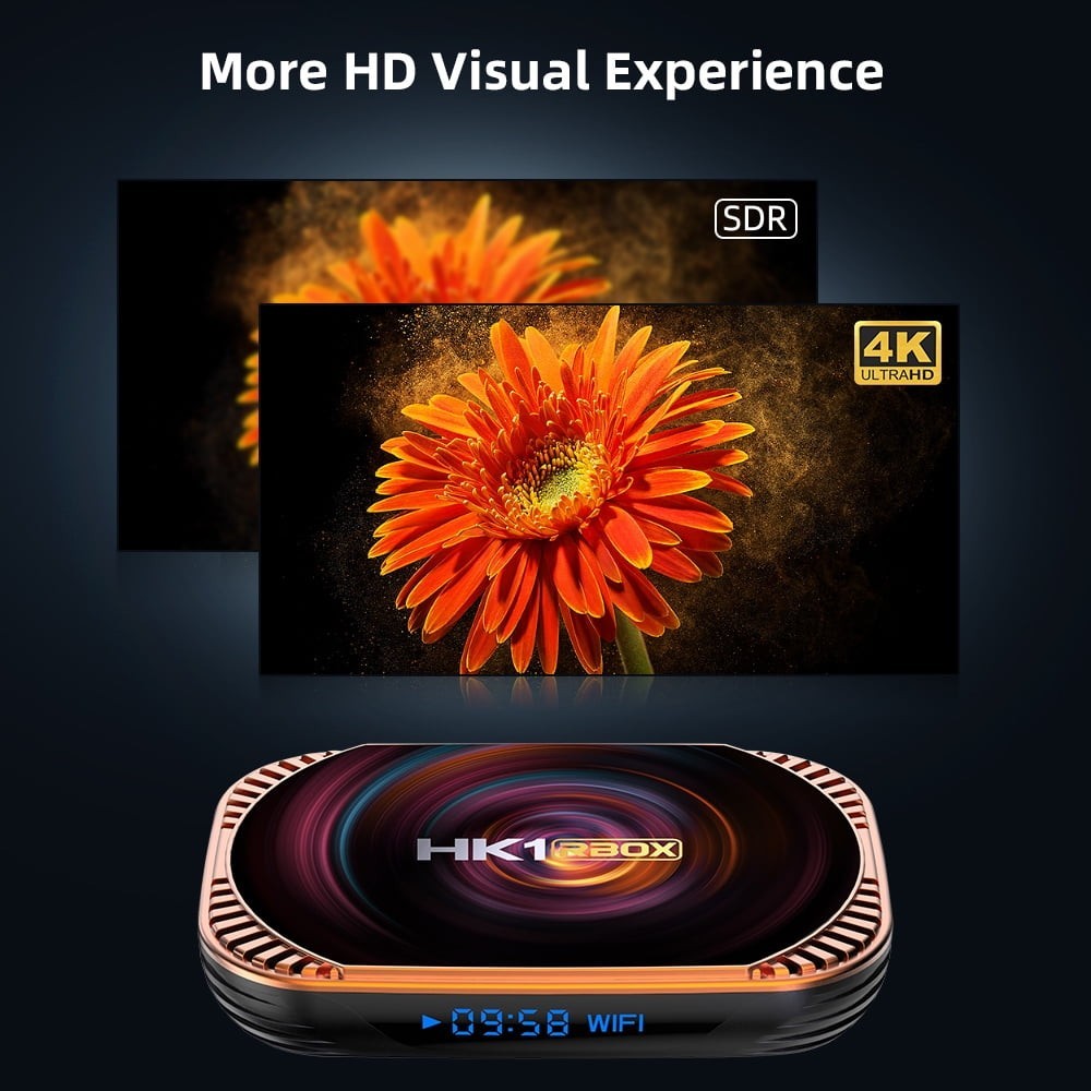 HK1 RBOX X4S TV BOX S905X4 Android 11.0 4GB/64GB 8k 5G WIFI Media Player
