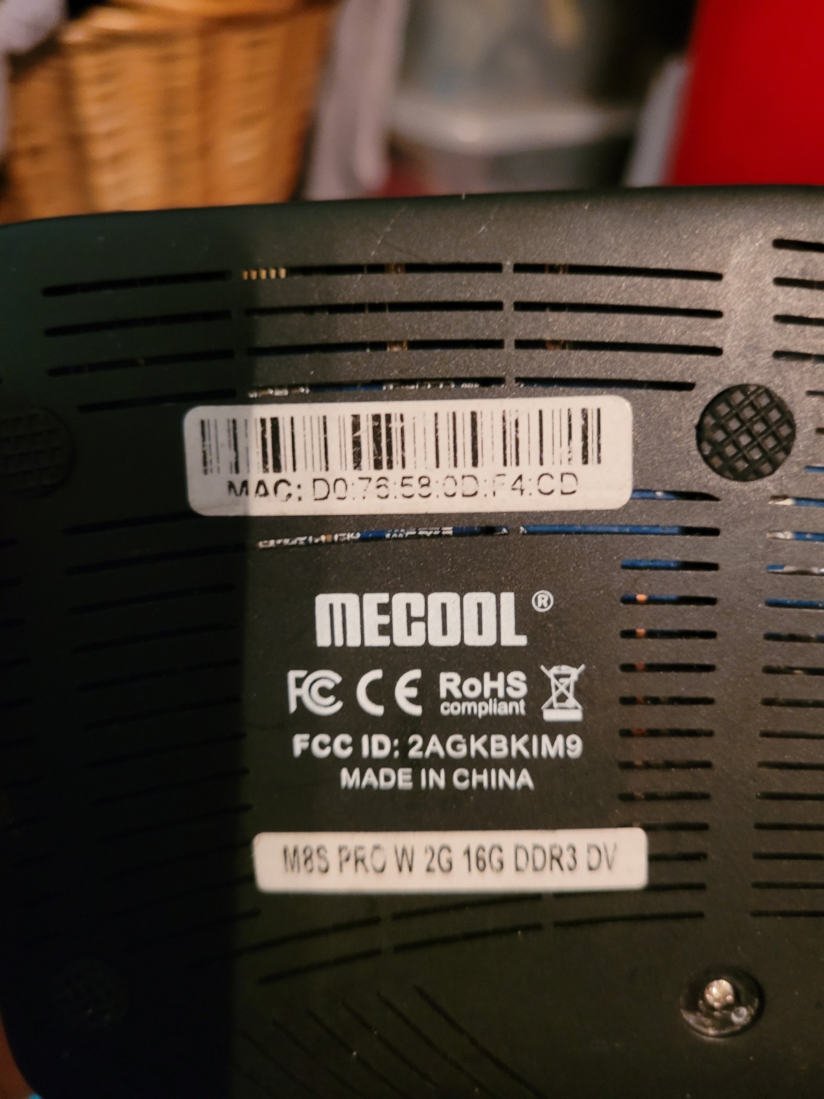 MECOOL M8S PRO W Android TV Box Media Streamer 2GB RAM 16GB Storage