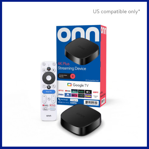 onn 4K Plus Google TV 16GB Storage 2GB RAM Dolby Vision Voice Remote
