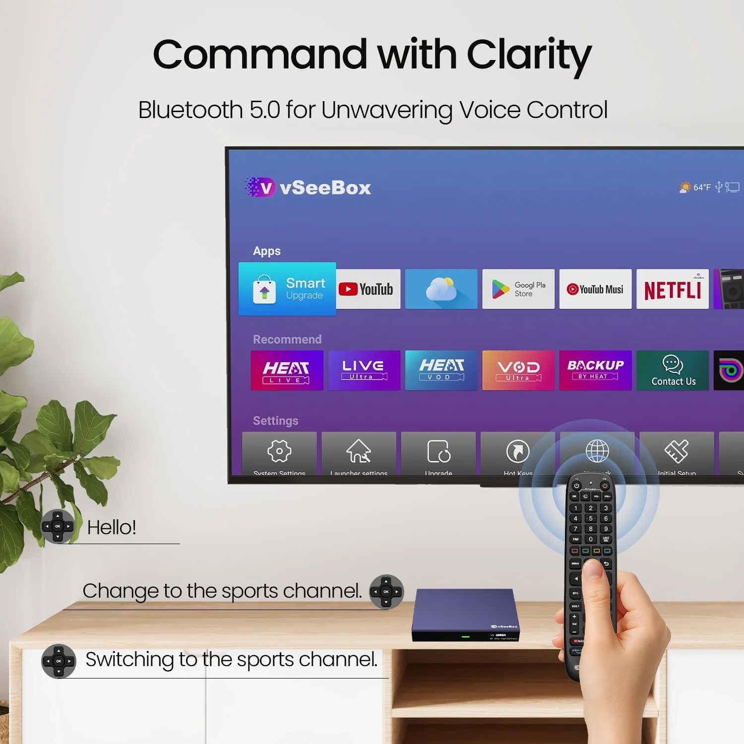 vseeBox V6 Plus Android TV Box Authorized Dealer Free backlit keyboard FAST SHIP