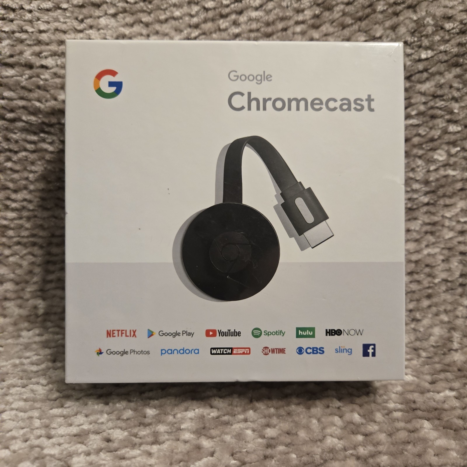 Google Chromecast HD Media Streamer GA3A00093-A14-Z01 New, Factory Sealed