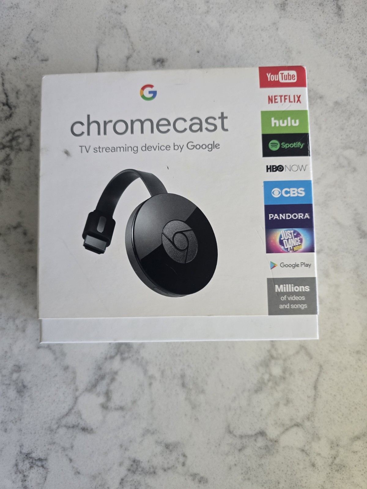 Google Chromecast 2nd Generation 1080p Portable Media Streamer NC2-6A5