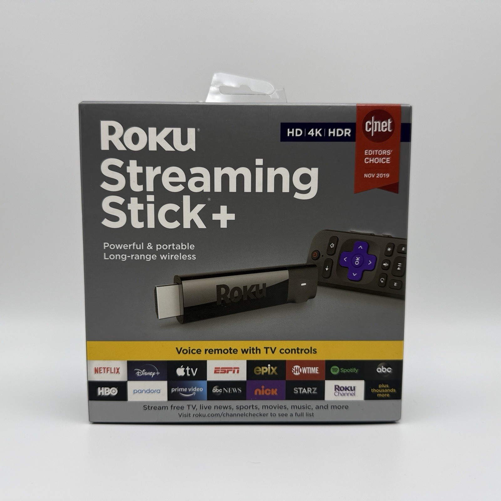 Roku Streaming Stick Plus (New Sealed) 3810R – 4K Streaming with Voice Remote…
