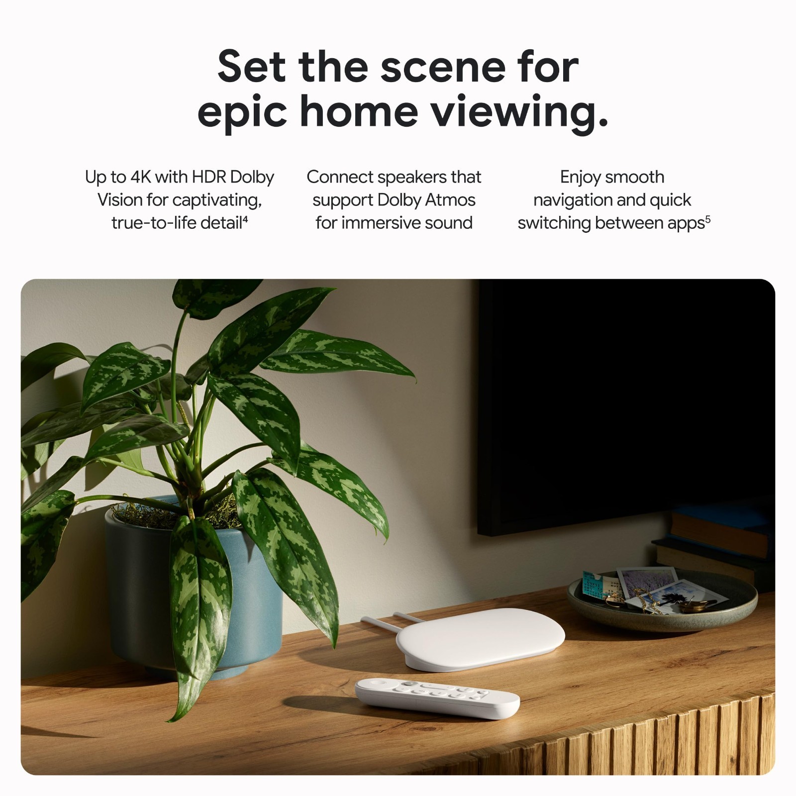 4K Streaming Media Player – Voice Remote, Smart Home Control, 32GB Storage, Netf