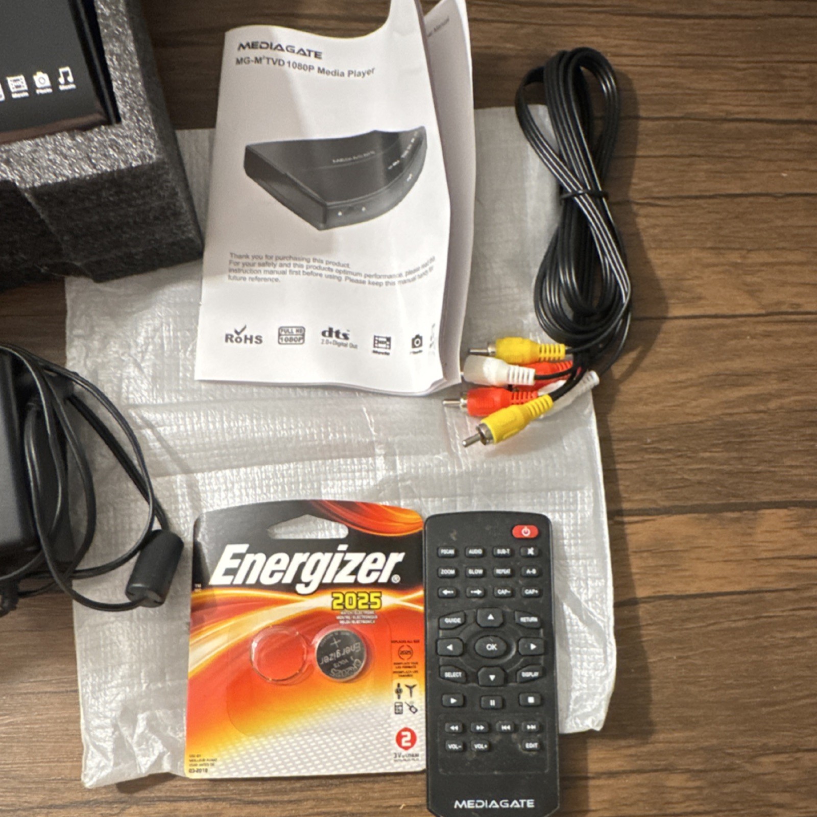 Mediagate MG-MTVD 1080P Media Player HDMI DTS 2.0 Black Firmware Upgradable