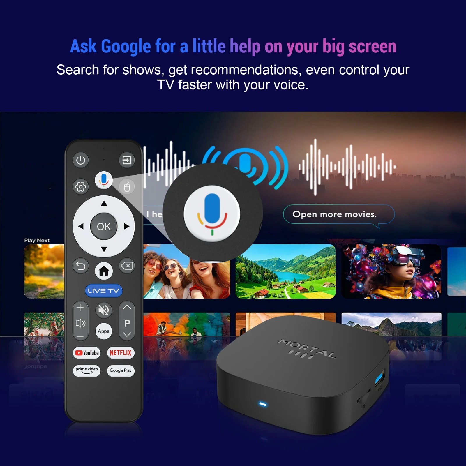 8K 4K HD Smart TV Box Quad Core 8GB RAM 128GB ROM Dual WiFi Media Player
