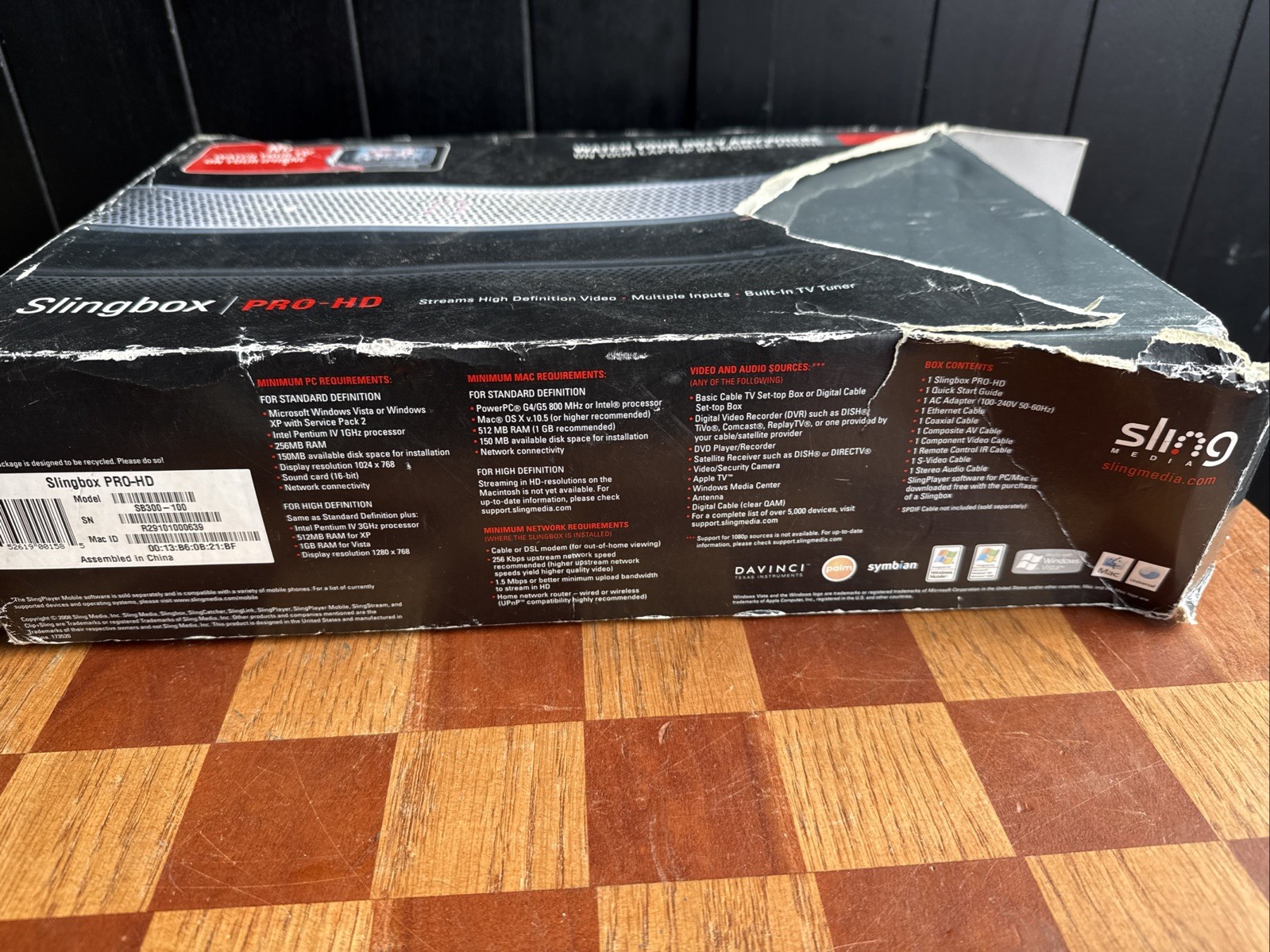 Slingbox Pro-HD SB300-100 Digital Media Streamer Used
