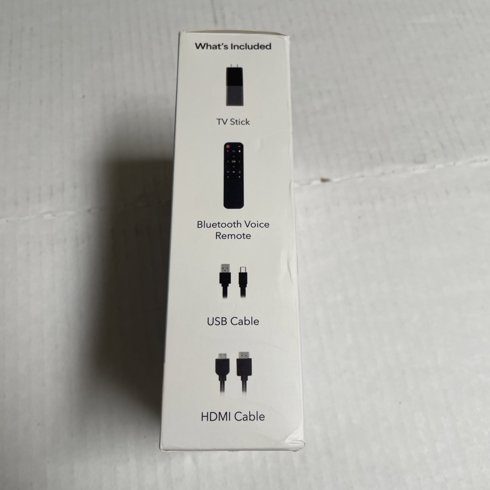 New In Box 4K Ultra HD TV Stick Plug N Play Android – Slight Box Damage