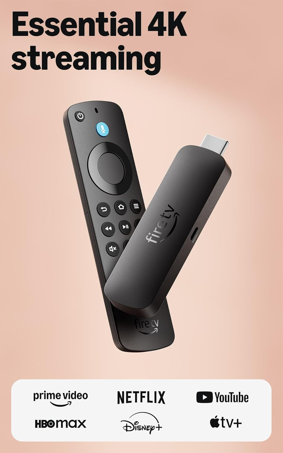 Fire TV Stick 4K Select (Newest Model), Start Streaming in 4K, Ai-Powered Search