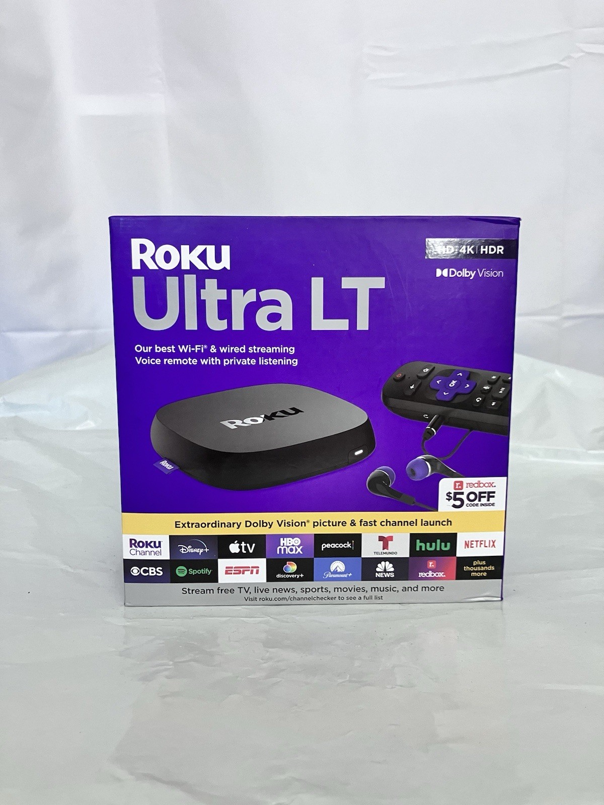Roku Ultra LT 2021 HD Digital Streaming Device – Black