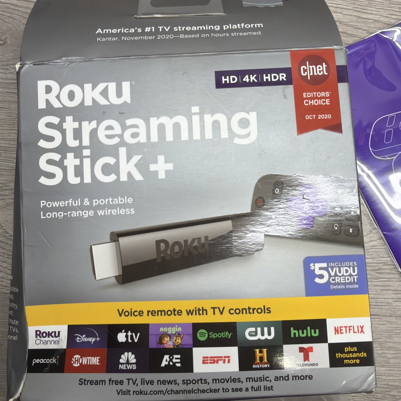 Roku Streaming Stick+ 3810R – 4K HDR Streaming Media Player