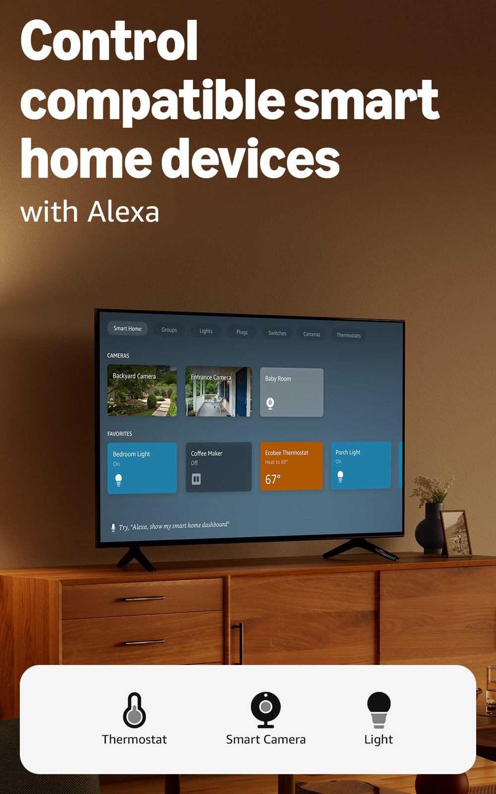 Amazon Fire TV Stick HD (newest model), free and live TV, Alexa Voice…