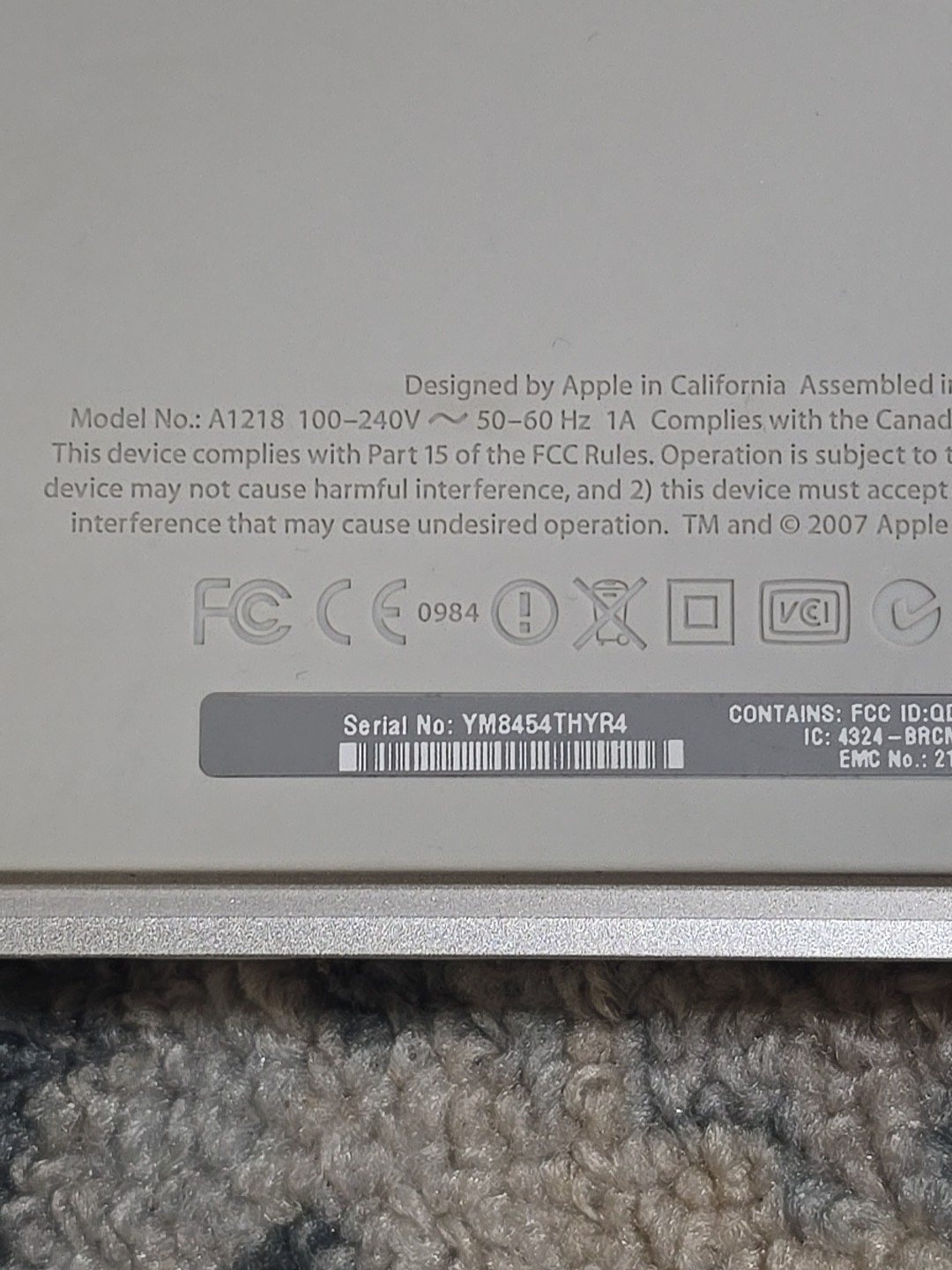 Rare Vintage Apple TV (1st Generation) 160GB Media Streamer – A1218 – MB189LL/A