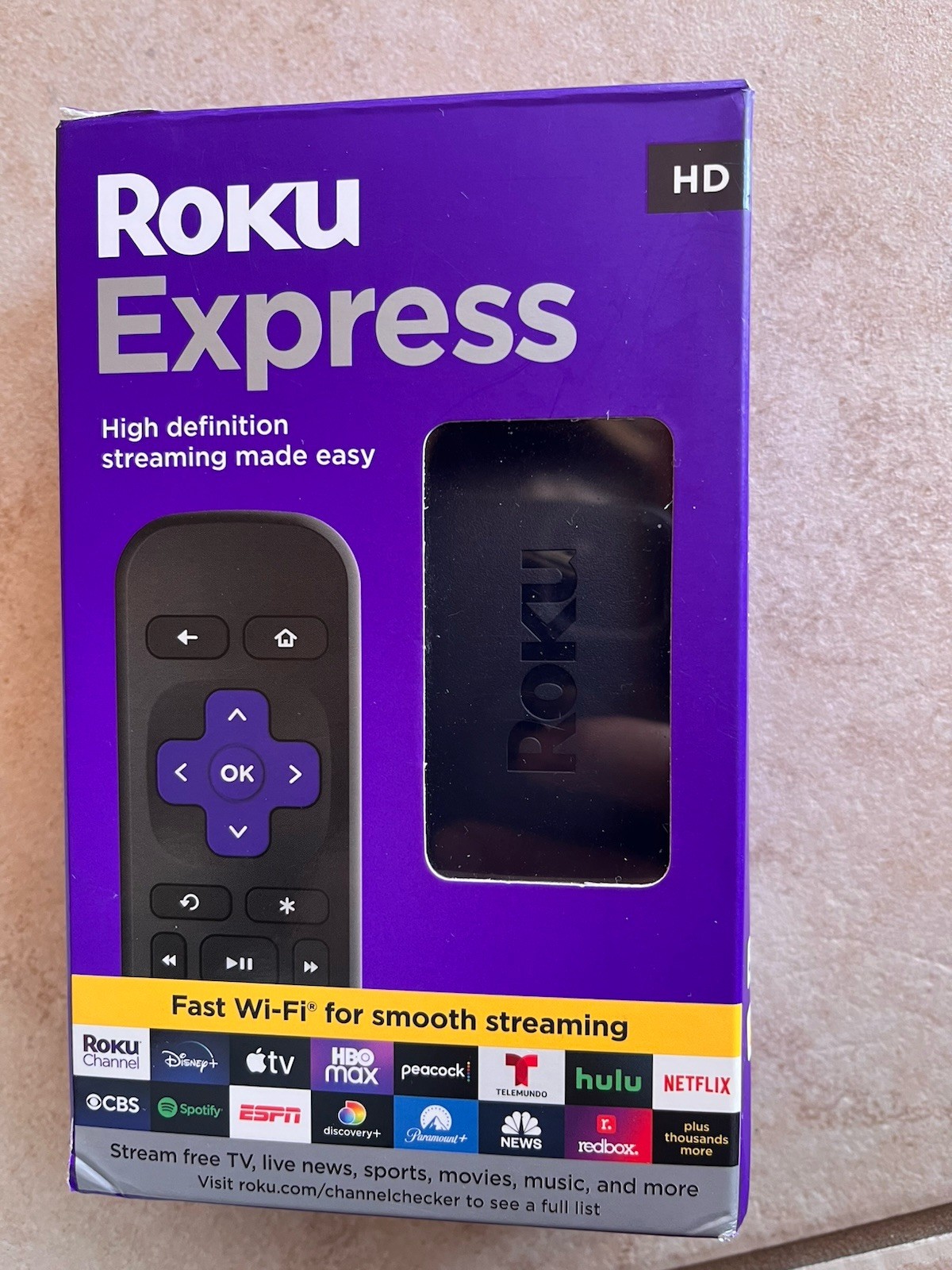 Roku Express Cable Remote – Black (3960R)