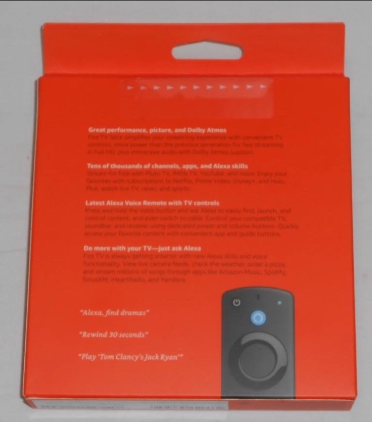 Amazon Fire TV Stick HD 3rd Generation w/Alexa Voice Remote TV Controls NEW