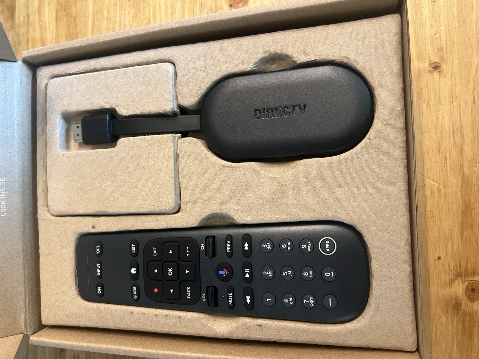 DIRECTV Gemini Air P21KW-500 4K Android TV 16GB HDMI Dongle w/ Remote Black
