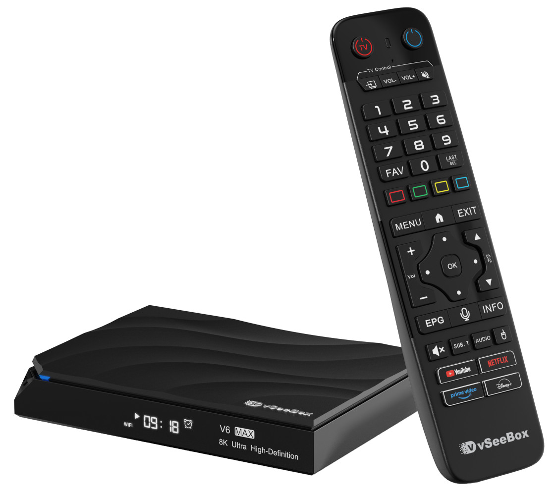 vSeeBox V6 MAX 8K Certified Distributor/ FAST/FREE SHIPPING