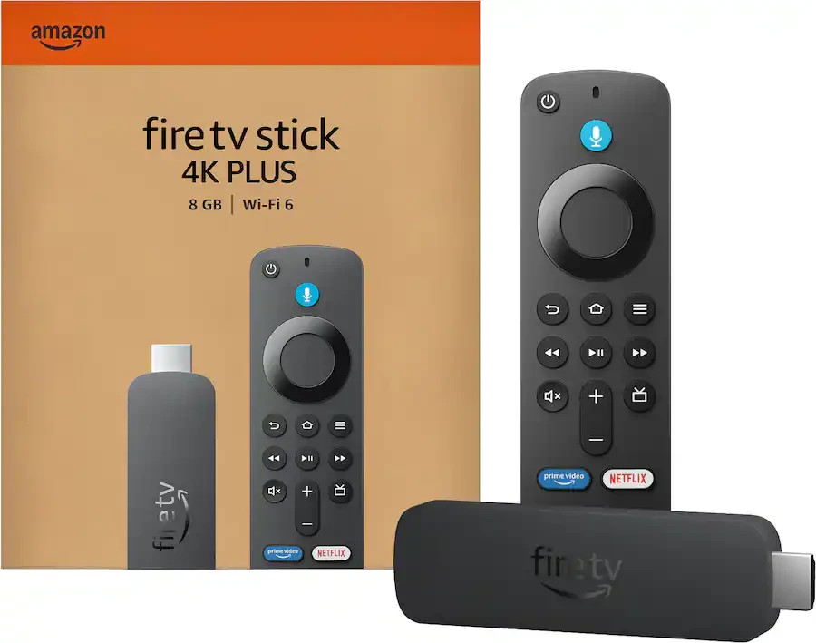 Amazon – Fire TV Stick 4K Plus AI-powered Fire TV Search, Wi-Fi 6 Streaming Dev