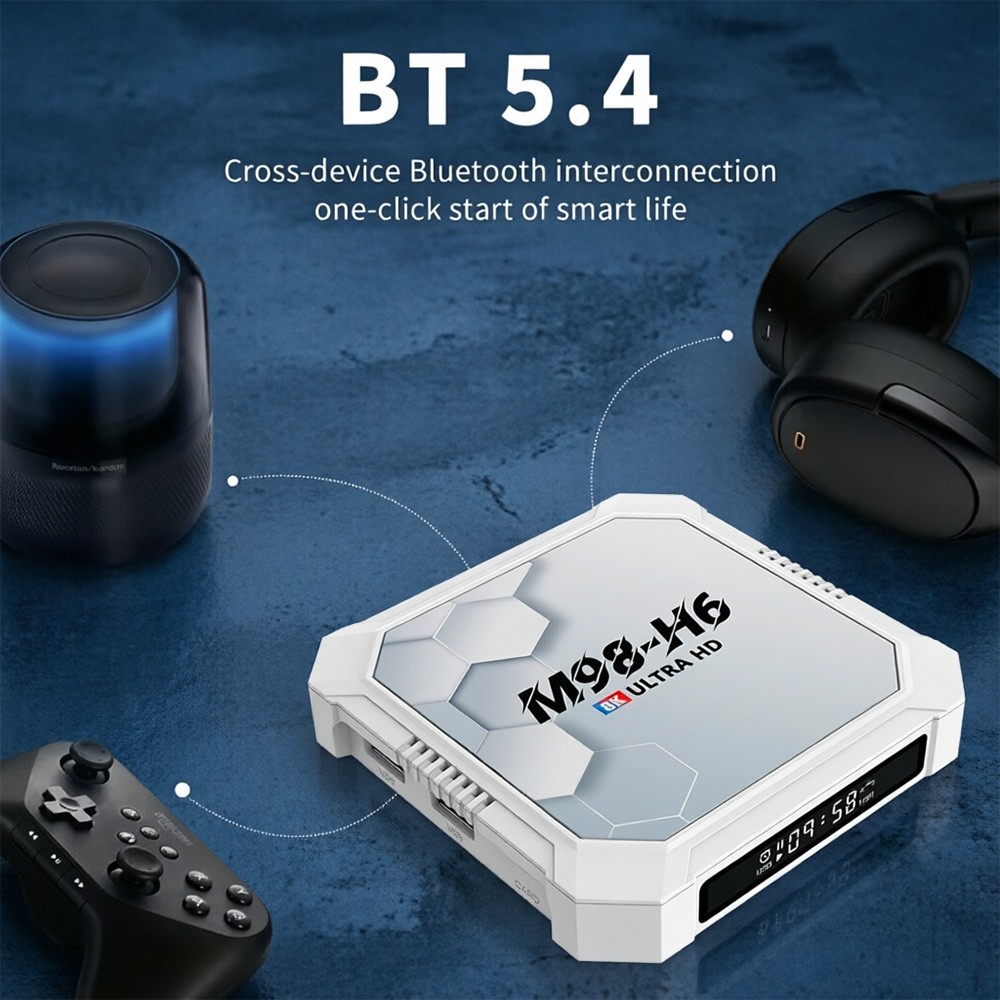 M98-H6 4K Ultra HD Android 14 TV Stick WiFi Bluetooth 5.4 HDMI Streaming Device