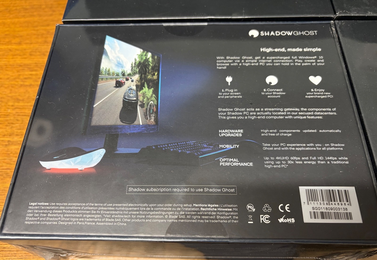 Lot of 6 New – Discontinued – Shadow Ghost High End Gaming PC Streaming Game Box